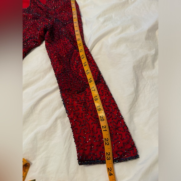 Sean Collection Vintage Red Beaded Jacket - Tank set - Picture 15 of 16